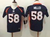 nike Denver Broncos 58# Von Miller blue NFL Children Jerseys