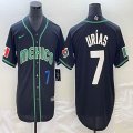 2023 World Cup Mexico #7 Julio Urias black majestic baseball jerseys 12