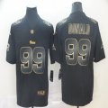 Nike Rams #99 Aaron Donald Black gold Color Rush Limited Jersey