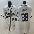 Nike Chicago White Sox #88 Luis Robert white MLB Baseball jerseys Joint name-BD 01