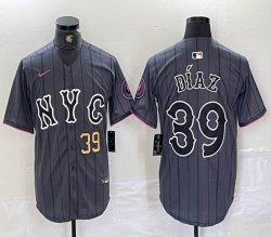 Nike New York Mets #39 Edwin Diaz gray majestic majestic baseball jerseys city version