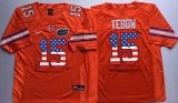 Nike Florida Gators Tim Tebow #15 Orange USA Flag College ncaa Jersey