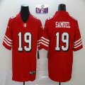 Men Nike 49ers #19 Deebo Samuel throwback red Color Rush Limited Jersey 75th patch