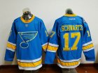 St.Louis Blues #17 Jaden Schwartz blue NHL hockey Jerseys