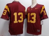 USC Trojans #13 Caleb Williams Red College Football Jersey