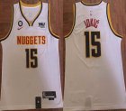 Nike Denver Nuggets #15 Nikola Jokic white nba basketball jerseys-HL