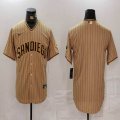 San Diego Padres blank yellow nike majestic baseball Jersey-BD