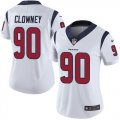 Women Houston Texans 90 Jadeveon Clowney white Color Rush Limited Jersey