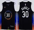 New York Knicks #30 Julius Randle black NBA basketball Jerseys-HL