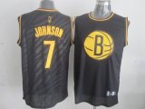 Brooklyn Nets JOE JOHNSOON #7 Black Precious Metals Fashion Stitched NBA Jersey