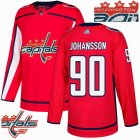 Custom Adidas Washington Capitals #90 Johansson red hockey Champion version