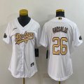 2022 MLB All-Star Nike Los Angeles Dodgers #26 Gonsolin white women majestic baseball jerseys-BD