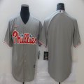 Nike Philadelphia Phillies blank gray majestic baseball jersey-BD