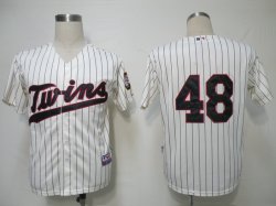 MLB Jerseys Minnesota Twins 48 Pavano Cream