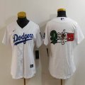 Women Nike Los Angeles Dodgers white fashion MLB baseball Jersey-Joint name-BD