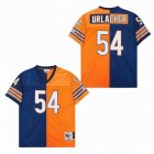 Chicago Bears #54 Brian Urlacher orange blue splits Throwback NFL Jersey