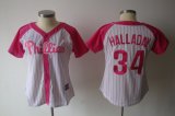 Philadephia Phillis 34 Halladay Pinstripe women MLB jersey