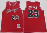 Chicago Bulls #23 Michael Jordan red throwback 1984-1985 nba basketball jersey-S8