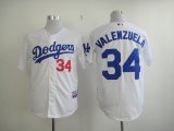 Los Angeles Dodgers 34 VALENZUELA white mlb jersey