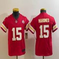 Youth Kansas City 15# Patrick Mahomes red Nike Vapor F.U.S.E. Limited Jersey 03