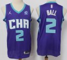 New Orleans Hornets #2 LaMelo Ball purple NBA basketball Jerseys-S8