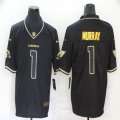 Arizona Cardinals #1 Kyler Murray black gold Color Rush Limited Jersey