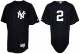 Yankees 2 Jeter Black mlb 2011 Jersey