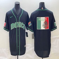 2023 World Cup Mexico blank black new majestic MLB baseball Jerseys-BD 21