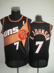 phoenlx Sun KJOHNSON 7# black nba jerseys