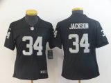 Women Oakland Raiders #34 Bo Jackson Nike black Color Rush Limited Jersey