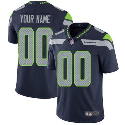 Customized Seahawks blue nike Color Rush Limited Jersey