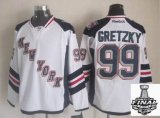 2014 stanley cup New York Rangers GRETZKY #99 White hockey Jersey