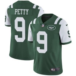 Nike New York Jets #9 Petty Green Color Rush Limited Jersey