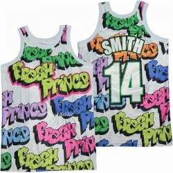 THE FRESH #14 PRINCE OF BEL-AIR GRAFFITI BASKETBALL JERSEY-SG