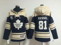 Youth Toronto Maple Leafs #81 Phil Kessel Blue NHL Hooded Sweatshirt