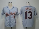 MLB Jerseys Detroit Tigers 13 Avila Grey