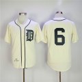 Detroit Tigers 6 Al Kaline beige throwback mlb jerseys