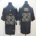 Minnesota Vikings #33 Dalvin Cook black gold Color Rush Limited Jersey-BD