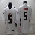 Nike Atlanta Falcons #5 Drake London white Color Rush Limited Jersey-BD