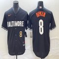 Nike Baltimore Orioles #8 Cal Ripken black majestic baseball jersey city version-BD 01