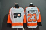 Adidas Philadelphia Flyers #23 Oskar Lindblom white hockey jersey