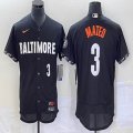 Nike Baltimore Orioles #3 Jorge Mateo black Flexbase Authentic Collection Jersey big logo-BD