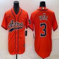 Nike Houston Astros #3 Jeremy Pena orange majestic baseball jerseys Joint name -BD