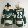 Minnesota Wild 22 Niedrreiter beige green Ice hockey Hooded Sweatshirt