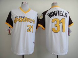 San Diego Padres #31 Dave Winfield White Stripe 1978 Throwback mlb jersey