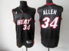 adidas miami heat ray allen #34 black nba replica jerseys