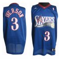 Philadelphia 76ers #3 Allen Iverson nba Blue Jersey