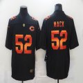 Nike Bears #52 Khalil Mack black orange Color Rush Limited Jerseys-BD