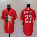 Nike San Francisco 49ers #23 Christian McCaffrey red Mexico baseball jerseys Joint name-BD 01