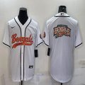 Nike Cincinnati Bengals blank white baseball jerseys Joint name-BD 01